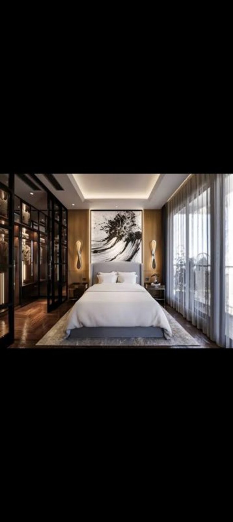 Bedroom, supreme-art-house 4 Bedroom 6500 Sq.Ft. Apartment In Bandra West Mumbai 10610809