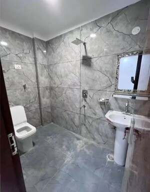 Bathroom in 3 BHK Apartment at Chattarpur – for Rent