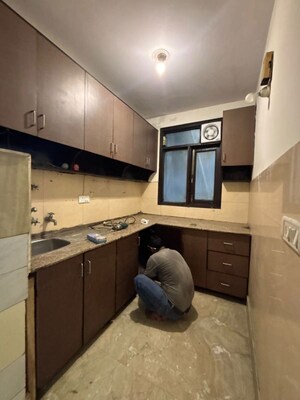 Kitchen in 2 BHK Builder Floor at Malviya Nagar – for Rent