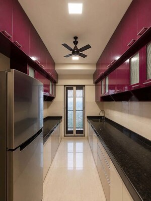 Kitchen in 2 BHK Apartment at Siddhi Highland Haven, Balkum Pada – for Rent