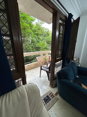 Living Room in 3 BHK Builder Floor at Chittaranjan Park – for Sale