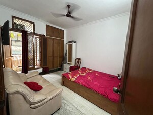Bedroom in 3 BHK Builder Floor at Chittaranjan Park – for Sale