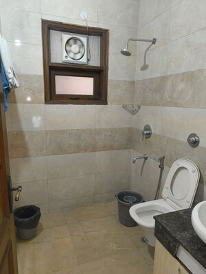 Bathroom in 3 BHK Builder Floor at Greater Kailash I – for Rent