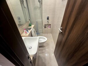 Bathroom in 1 BHK Apartment at Hiranandani Regent Hill, Powai – for Rent