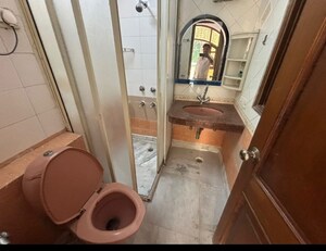 Bathroom in 2 BHK Builder Floor at East Of Kailash – for Rent