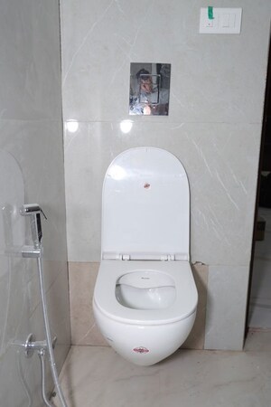 Bathroom in 4 BHK Apartment at Vasant Kunj – for Rent