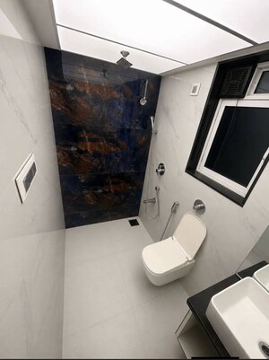 Bathroom in 2 BHK Apartment at Sethia Kalpavruksh Heights, Kandivali West – for Rent