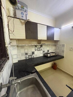 Kitchen in 1 BHK Builder Floor at Sushant Lok I – for Rent