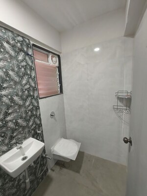 Bathroom in 1 BHK Apartment at Re Form Delta House, Goregaon East – for Rent