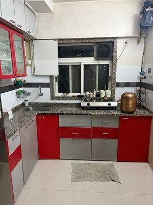 Kitchen in 1 BHK Apartment at Siddhi Highland Park, Kolshet Road – for Rent