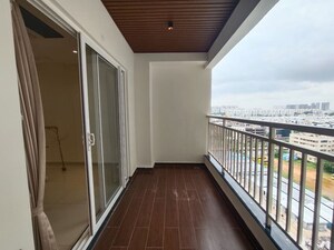 Balcony in 3 BHK Apartment at Candeur Crescent, Serilingampally – for Rent