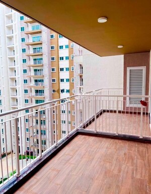 Balcony in 4 BHK Apartment at L&T Raintree Boulevard Phase 2, Hebbal – for Rent