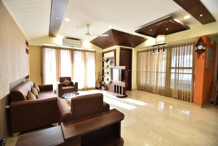 Living Room, tejraj-ramaratna 2 Bedroom 1000 Sq.Ft. Apartment In J M Road Pune 10611279