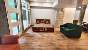 Living Room in 1 BHK Builder Floor at Sushant Lok I – for Rent