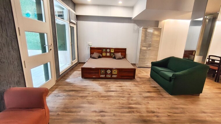 Living Room, sushant lok i 1 Bedroom 215 Sq.Yd. Builder Floor In Sushant Lok I Gurgaon 10611323