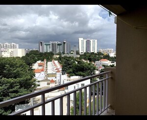 Balcony in 3 BHK Apartment at Ajmera Stone Park, Electronic City Phase I – for Rent