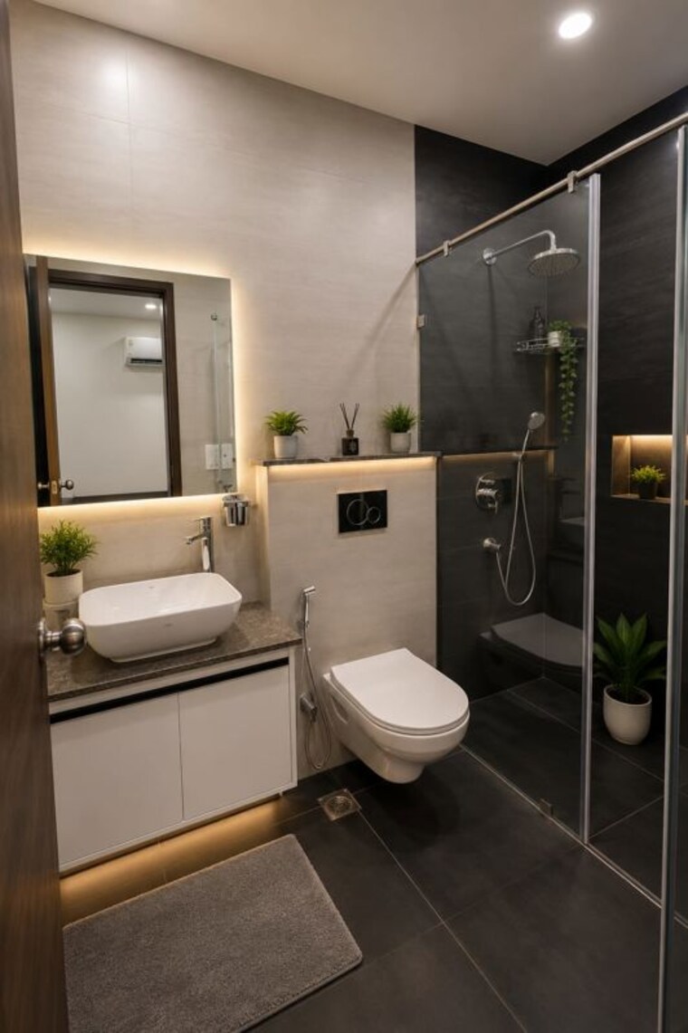 Bathroom, dlf city phase 3 2 Bedroom 1500 Sq.Ft. Builder Floor In Dlf City Phase 3 Gurgaon 10611386