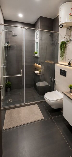 Bathroom in 2 BHK Builder Floor at Dlf City Phase 3 – for Rent