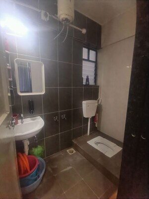 Bathroom in 2 BHK Apartment at Paranjape Broadway, Wakad – for Rent