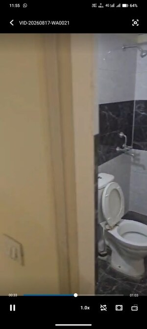 Bathroom in 3 BHK Apartment at Gulmohur Garden, Raj Nagar Extension – for Rent
