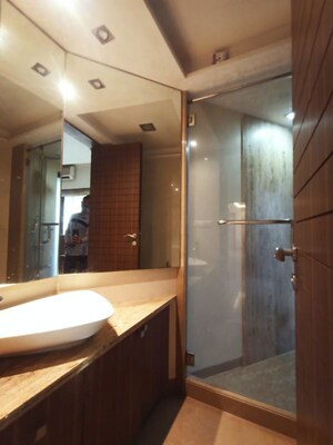 Bathroom in 2 BHK Apartment at Park Heights, Khar West – for Rent