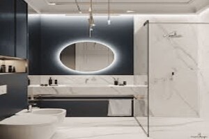 Bathroom in 2 BHK Apartment at Casagrand Aquagrove, Kolathur – for Sale