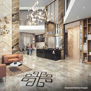 Building Lobby in 2 BHK Apartment at Eka Elitas, Kothrud – for Sale