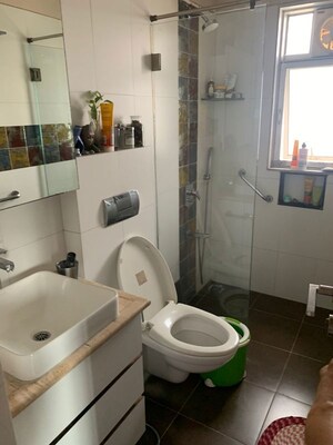 Bathroom in 2 BHK Apartment at Mantri Sujata Apartment, Santacruz West – for Rent