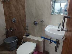 Washroom in 3 BHK Apartment at Hiranandani Estate, Ghodbunder Road – for Rent