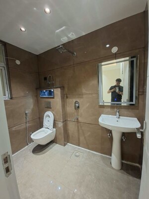 Bathroom in 3 BHK Builder Floor at Chattarpur – for Sale