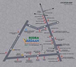 2 BHK Apartment – Map Location View at Rudra Vardaan Heights, Mohanlalganj - for Sale