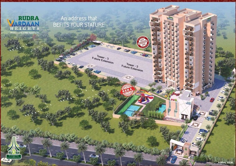 Exterior View, rudra-vardaan-heights 2 Bedroom 689 Sq.Ft. Apartment In Mohanlalganj Lucknow 10608262