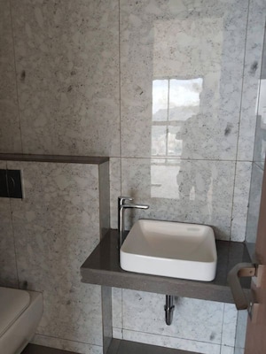 Bathroom in 3 BHK Apartment at Raymond The Address, Pokhran Road No Two – for Rent