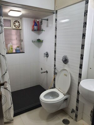 Bathroom in 2 BHK Apartment at Sita Gita Apartments, Bandra West – for Rent