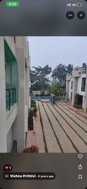 Balcony in 3 BHK Apartment at Edifice Almond Tree Row House, Yelahanka – for Rent