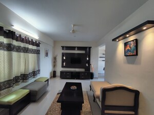 Living Room in 2 BHK Apartment at Shree Sai Kuteer, Thanisandra Main Road – for Rent