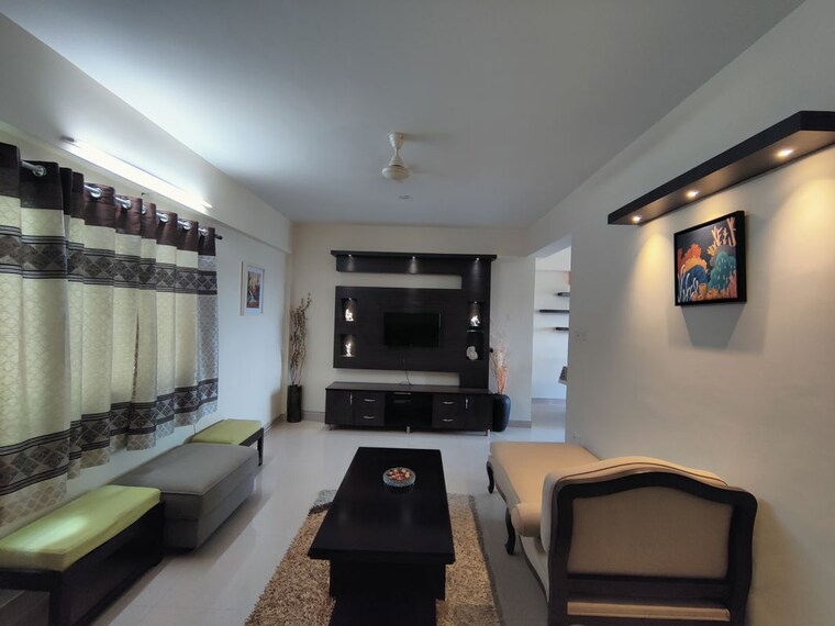 Living Room, shree-sai-kuteer 2 Bedroom 1250 Sq.Ft. Apartment In Thanisandra Main Road Bangalore 10611753