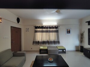 Living Room in 2 BHK Apartment at Shree Sai Kuteer, Thanisandra Main Road – for Rent