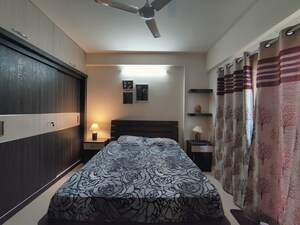 Bedroom in 2 BHK Apartment at Shree Sai Kuteer, Thanisandra Main Road – for Rent