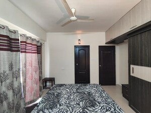 Bedroom in 2 BHK Apartment at Shree Sai Kuteer, Thanisandra Main Road – for Rent