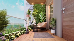 Balcony in 2 BHK Apartment at Rudra Vardaan Heights, Mohanlalganj – for Sale