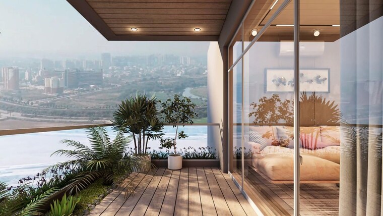 Balcony, rudra-vardaan-heights 2 Bedroom 1058 Sq.Ft. Apartment In Mohanlalganj Lucknow 10611707