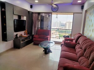 Living Room in 2 BHK Apartment at Highland Tower, Lokhandwala – for Rent