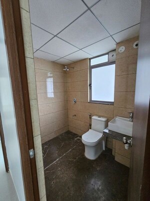 Bathroom in 3 BHK Apartment at Kalpataru Immensa, Kolshet Road – for Rent