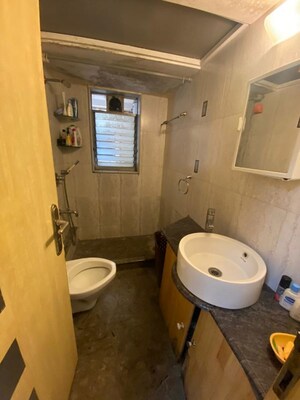 Bathroom in 2 BHK Apartment at Sabita Apartment, Khar West – for Rent