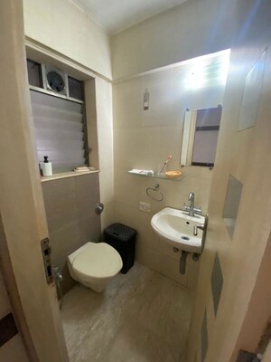 Bathroom in 2 BHK Apartment at Sabita Apartment, Khar West – for Rent