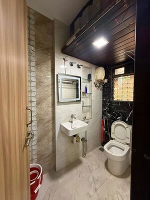 Bathroom in 2 BHK Apartment at NRI Complex Phase 2, Seawoods – for Rent