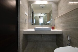Bathroom in 2 BHK Apartment at Raheja Ridgewood, Goregaon East – for Rent
