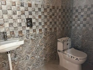 Bathroom in 1 BHK Apartment at Sainik Farm – for Rent