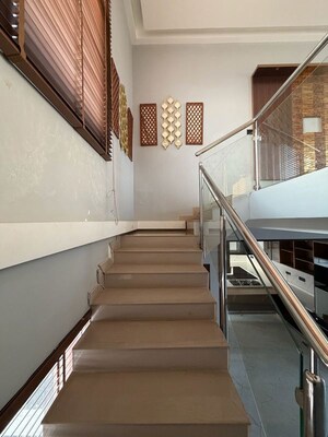 Staircase in 4 BHK Penthouse at Pashmina Waterfront, Old Madras Road – for Rent